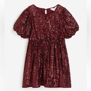 Red Sequined Holiday Dress 3T